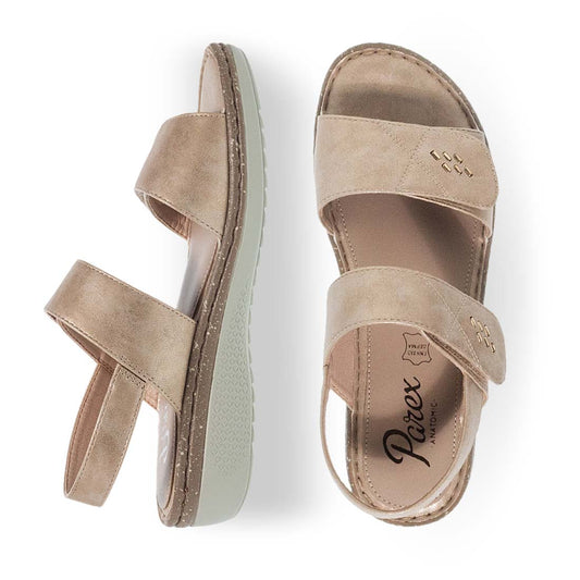 Γυναικεία Ανατομικά Πέδιλα Parex 11631053 Mπρονζε