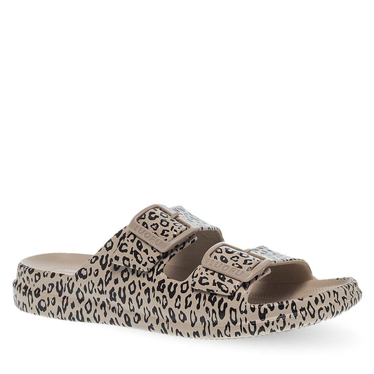 Γυναικείες Σαγιονάρες Θαλάσσης Με Λουράκια Parex Animal Print Μπεζ 11831106