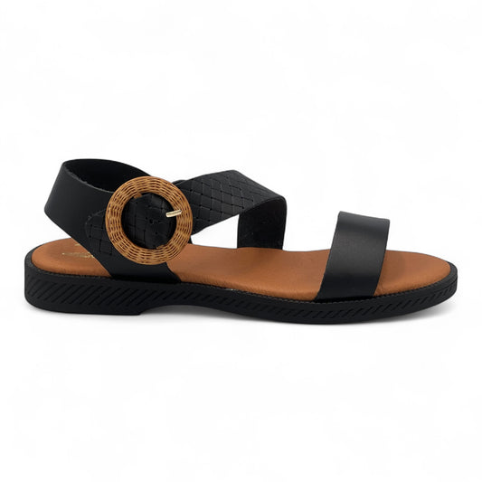 Γυναικεία Ανατομικά Πέδιλα Marila 25026-29 Μαύρο