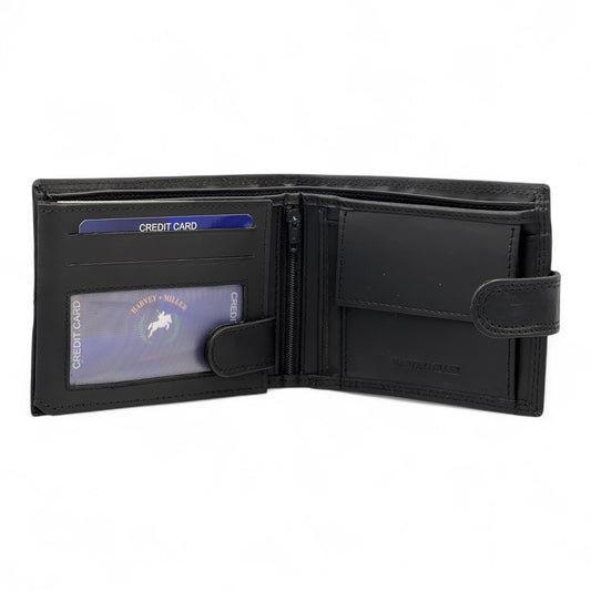 Ανδρικό Δερμάτινο Πορτοφόλι Μαύρο