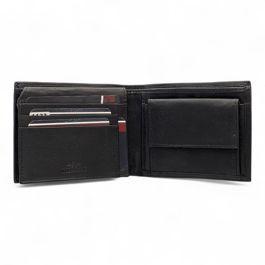 Ανδρικό Δερμάτινο Πορτοφόλι Μαύρο