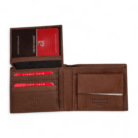 Ανδρικό Δερμάτινο Πορτοφόλι Ταμπά