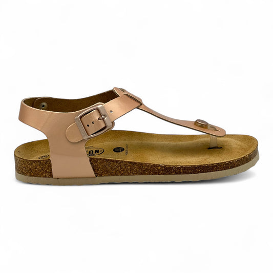 Γυναικείο Ανατομικό Δερμάτινο Πέδιλο Plakton 181676-R Ροζ