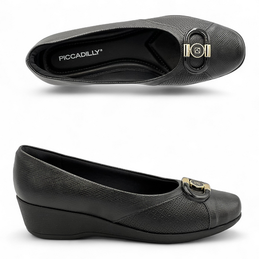 Γυναικείο Ανατομικό Loafer Piccadilly 143233 Μαύρο
