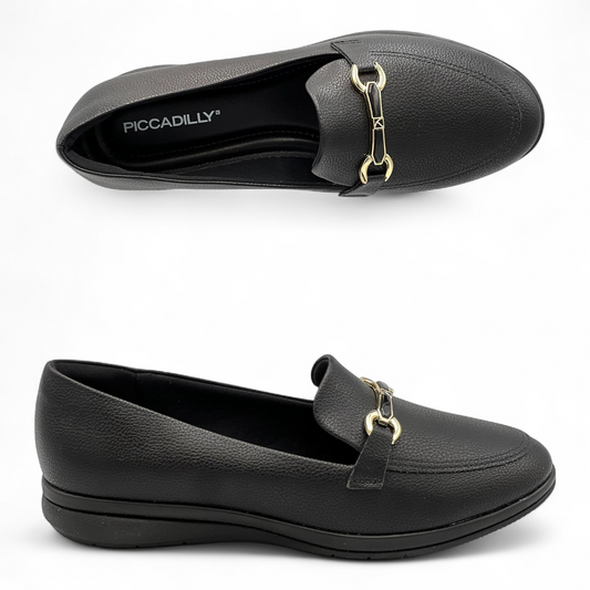 Γυναικείο Ανατομικό Μοκασίνι Piccadilly 261038 Μαύρο