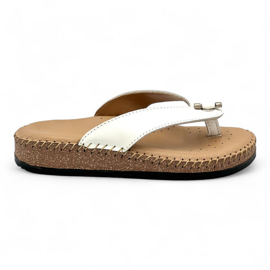 Γυναικεία Ανατομική Παντόφλα OVVIO 17-PN Λευκό