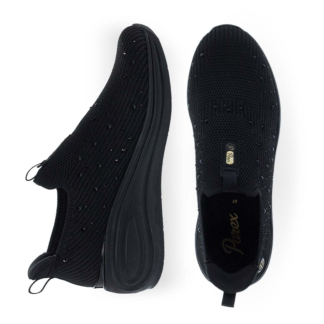 Γυναικειο Ανατομικό Sneaker Slip on Parex 10734023 Μαύρο