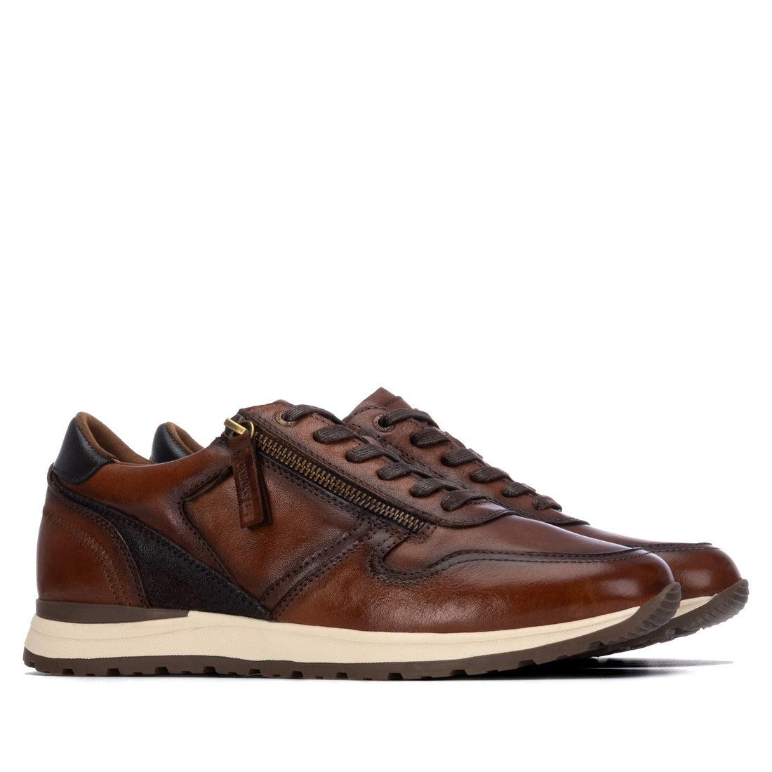 Αντρικό Ανατομικό Δερμάτινο Sneaker LONDON LIFE 164209 Ταμπά