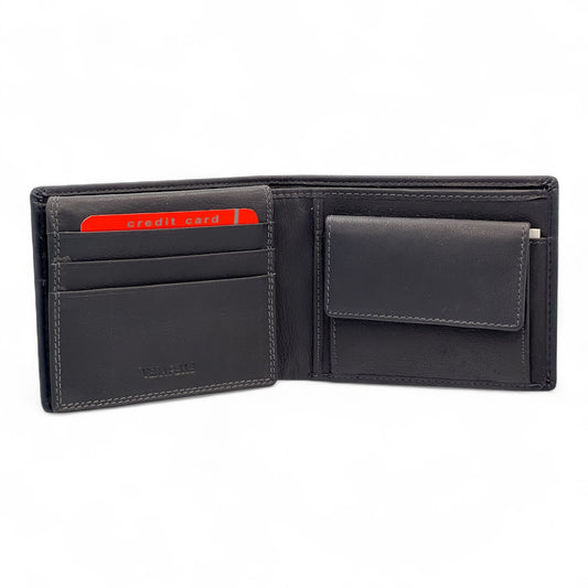 Ανδρικό Δερμάτινο Πορτοφόλι Σκούρο Μπλε