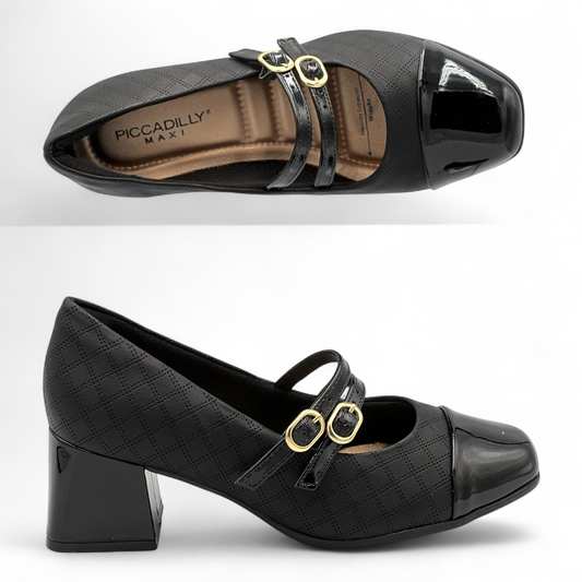 Γυναικεία Ανατομική Γόβα Με Μπαρέτα Piccadilly 748041 Μαύρο