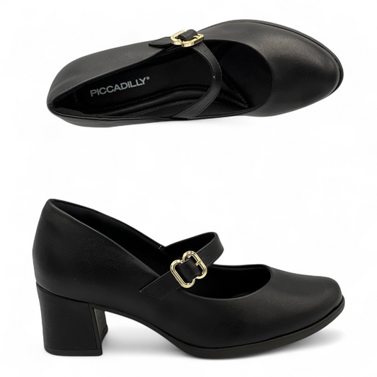 Γυναικεία Ανατομική Γόβα Με Λουράκι Piccadilly 654063-5 Μαύρο